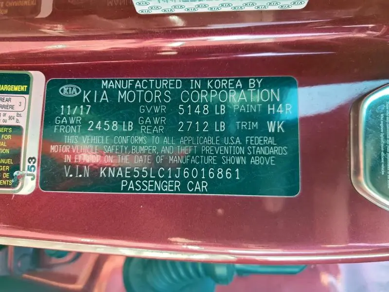 2018 KIA STINGER GT2  