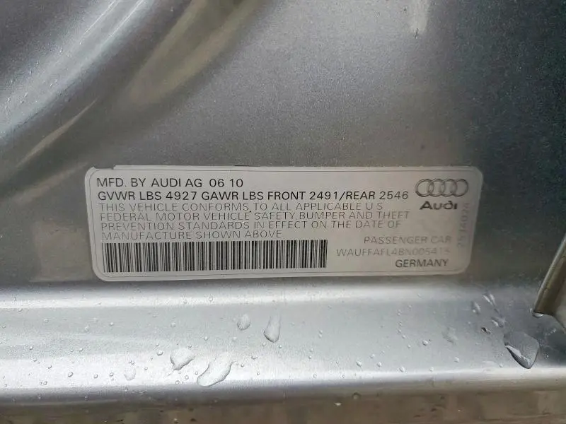 2011 AUDI A4 PREMIUM PLUS  