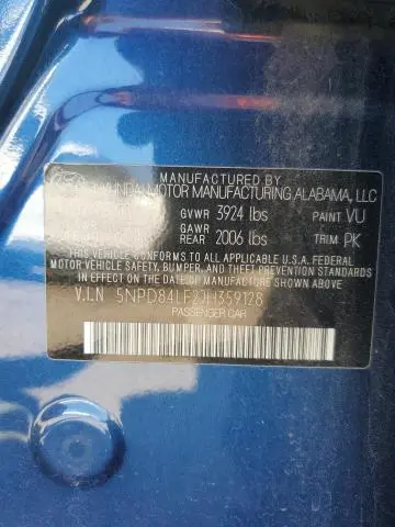 2018 HYUNDAI ELANTRA SEL  