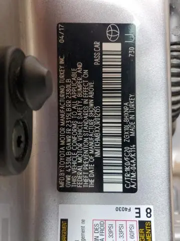2018 TOYOTA C-HR XLE  