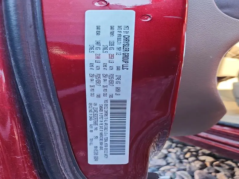 2012 CHRYSLER TOWN & COUNTRY TOURING  