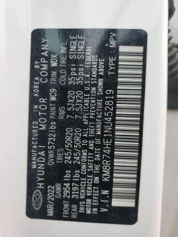 2022 HYUNDAI PALISADE CALLIGRAPHY  