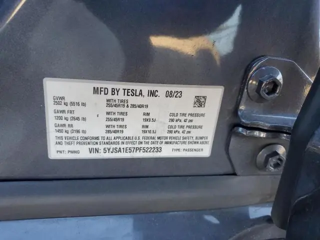 2023 TESLA MODEL S   