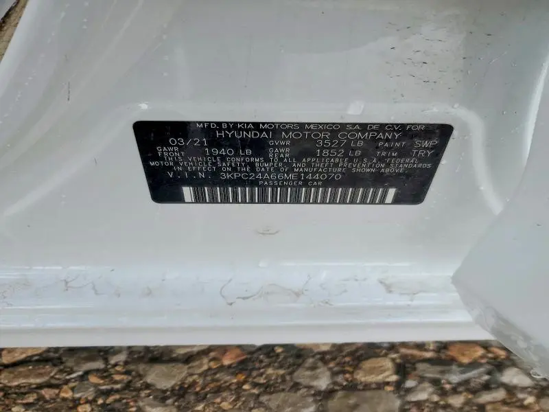 2021 HYUNDAI ACCENT SE  