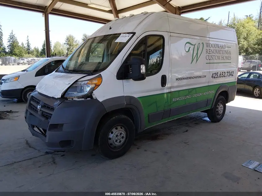 2018 RAM PROMASTER 2500 HIGH ROOF 136 WB