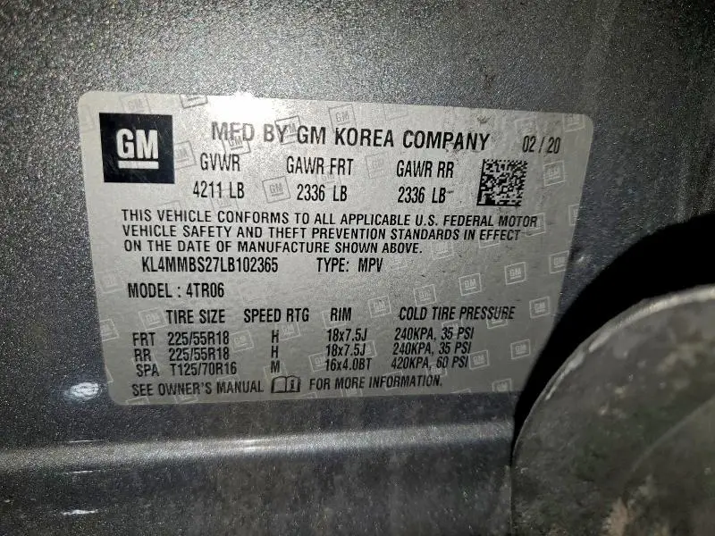 2020 BUICK ENCORE GX PREFERRED  