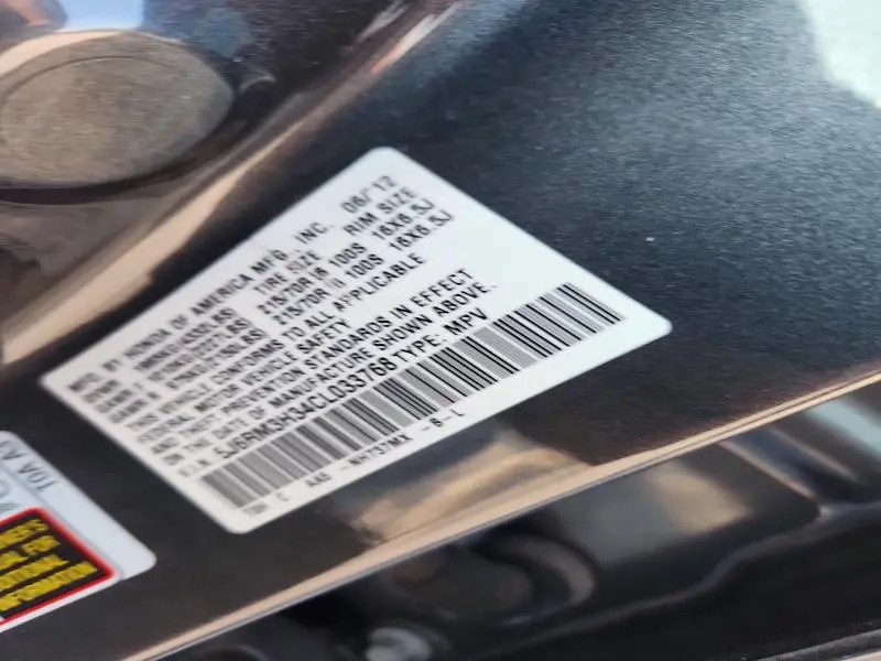2012 HONDA CR-V LX  