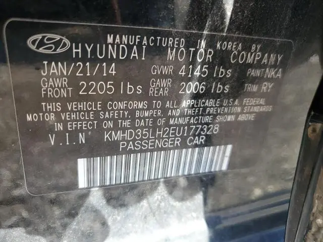 2014 HYUNDAI ELANTRA GT   