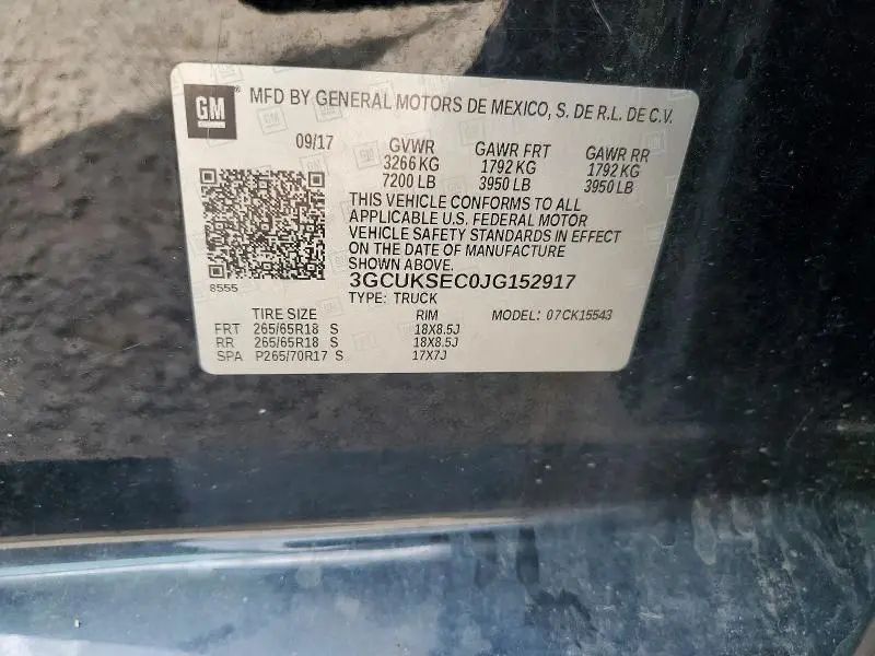 2018 CHEVROLET SILVERADO K1500 LTZ  