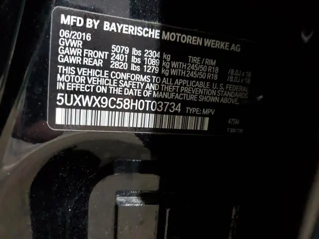 2017 BMW X3 XDRIVE28I  