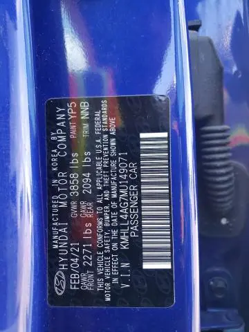 2021 HYUNDAI ELANTRA SE  