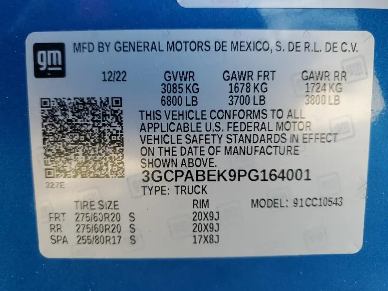 2023 CHEVROLET SILVERADO C1500 CUSTOM  