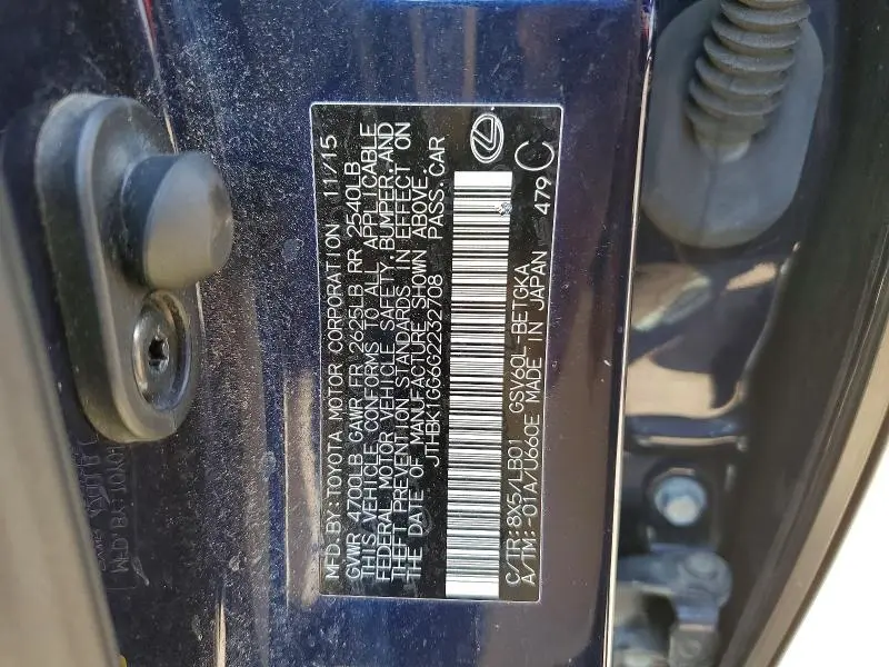 2016 LEXUS ES 350 BASE  