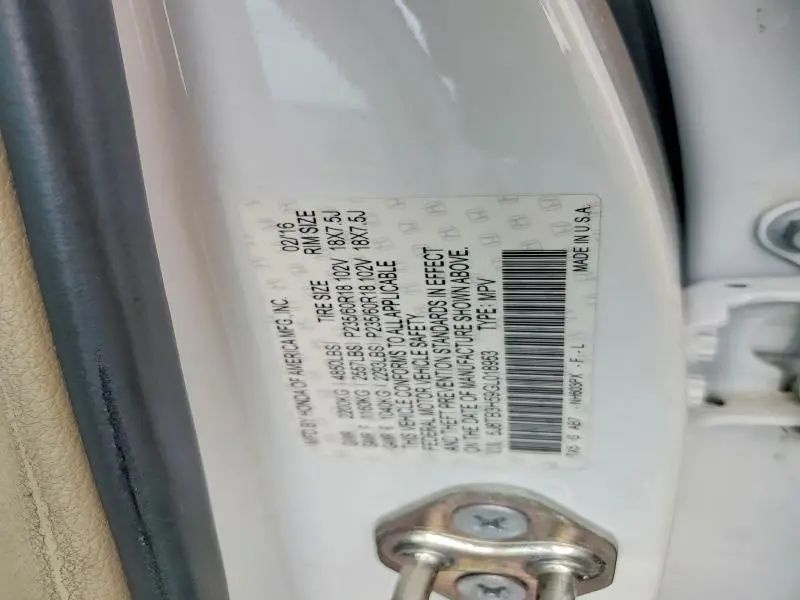 2016 ACURA RDX TECHNOLOGY  
