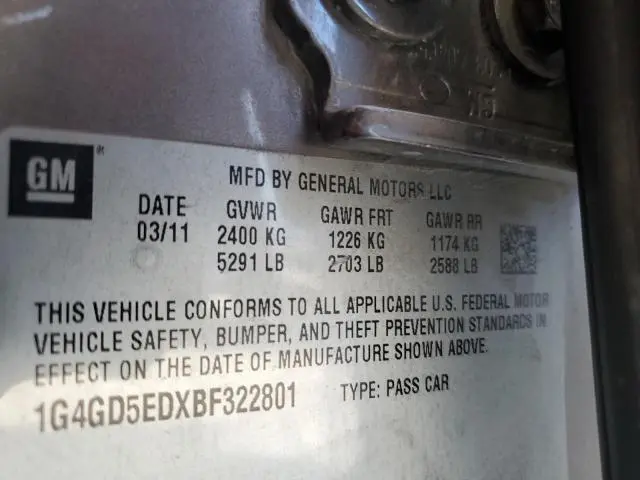 2011 BUICK LACROSSE CXL  