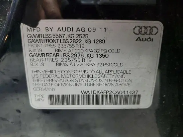 2012 AUDI Q5 PREMIUM PLUS  