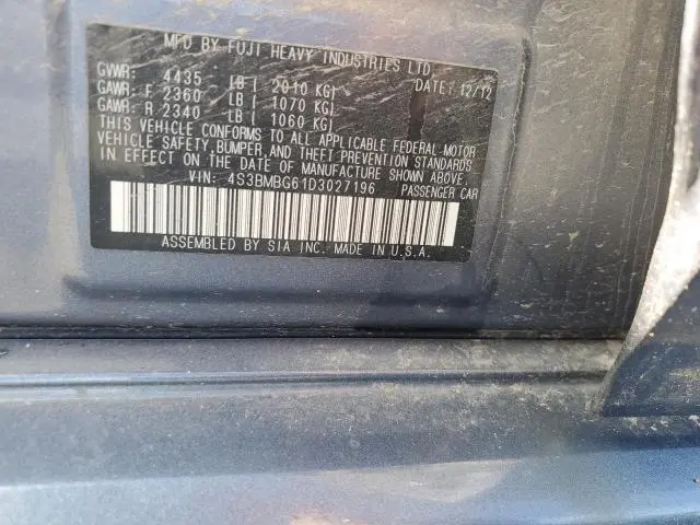 2013 SUBARU LEGACY 2.5I PREMIUM  