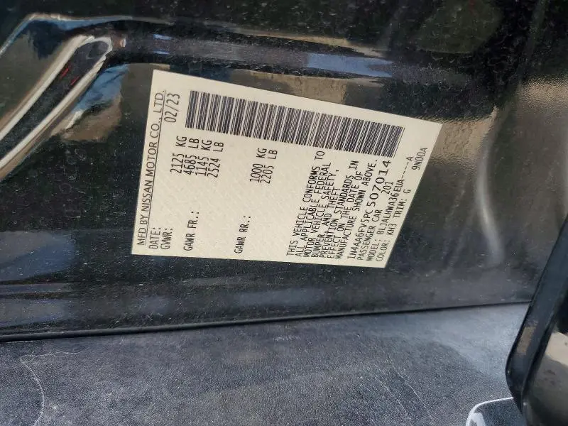 2023 NISSAN MAXIMA PLATINUM  