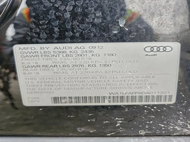 2013 AUDI Q5 PREMIUM PLUS  