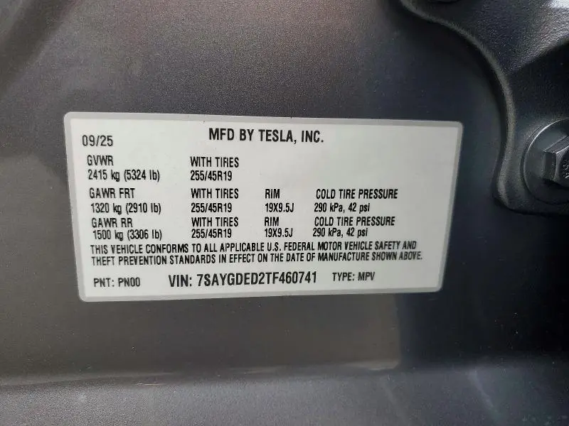 2026 TESLA MODEL Y   