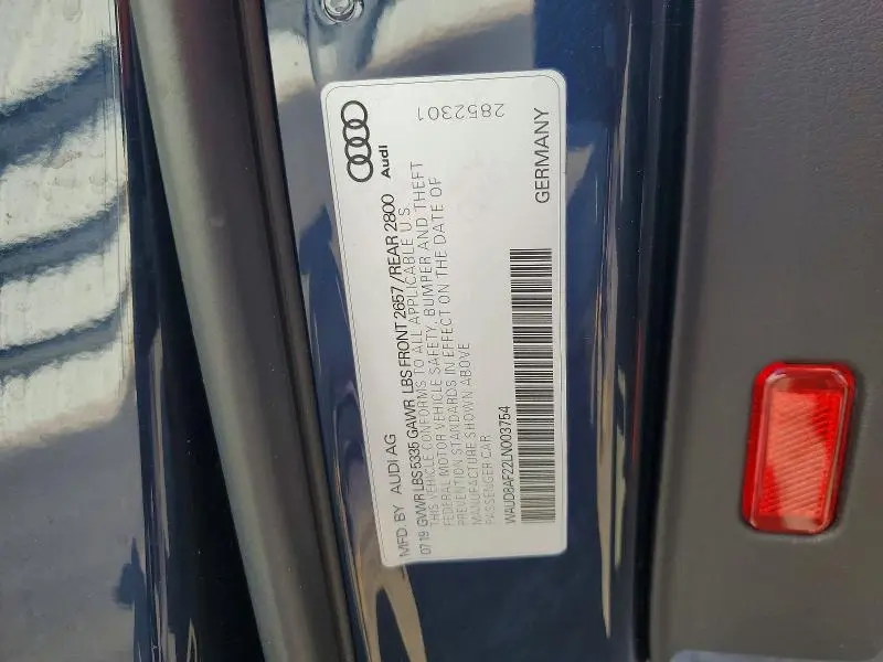 2020 AUDI A6 PREMIUM  