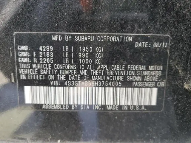 2017 SUBARU IMPREZA PREMIUM  