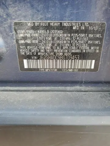 2011 SUBARU FORESTER 2.5X PREMIUM  