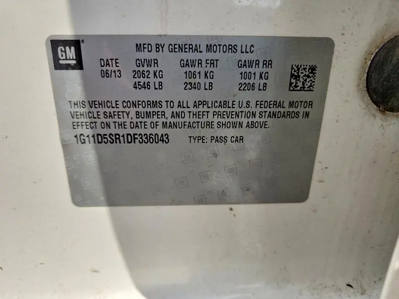 2013 CHEVROLET MALIBU 1LT  