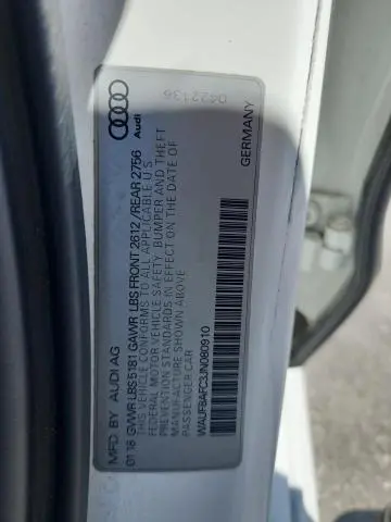 2018 AUDI A6 PREMIUM