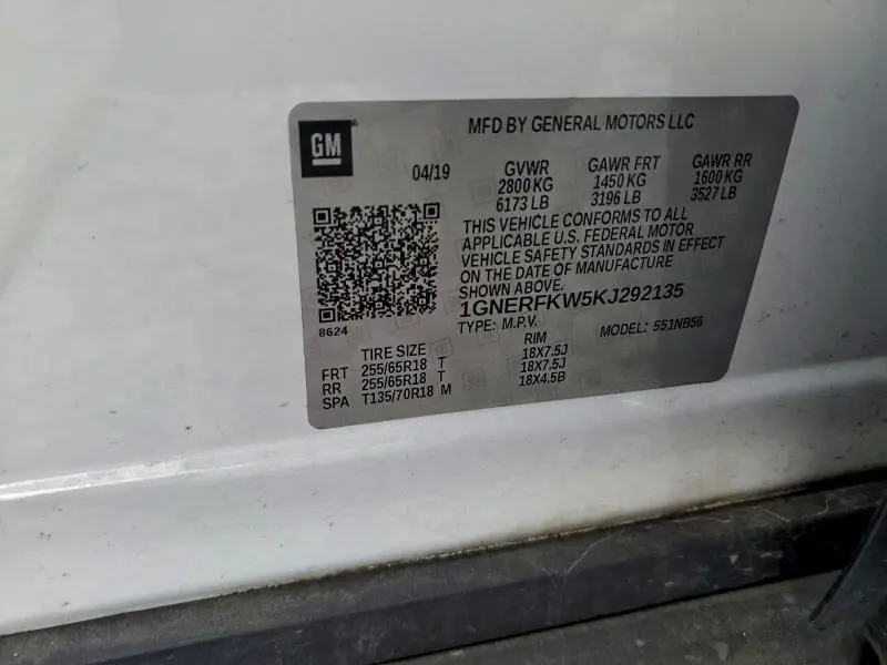 2019 CHEVROLET TRAVERSE LS  