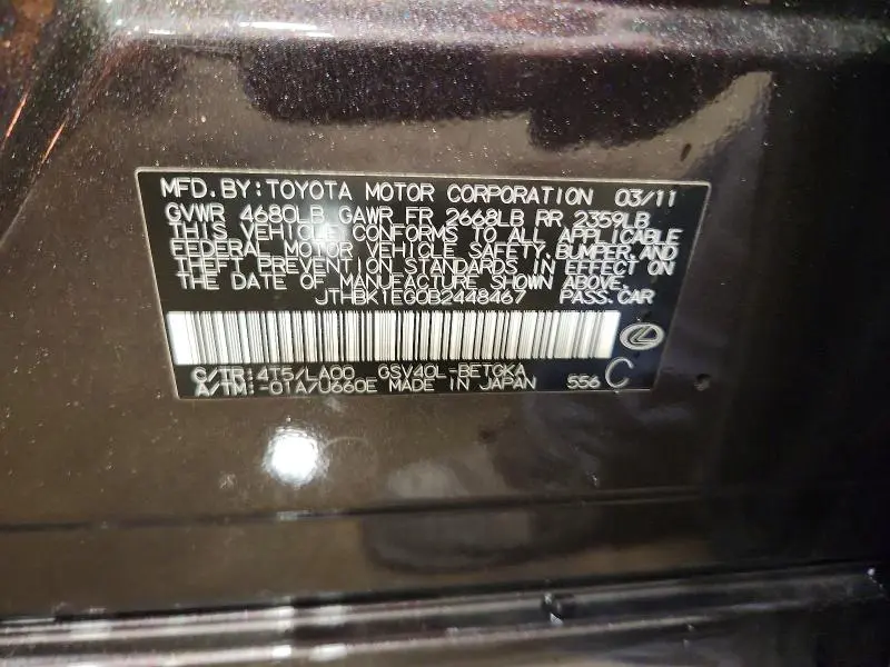 2011 LEXUS ES 350  