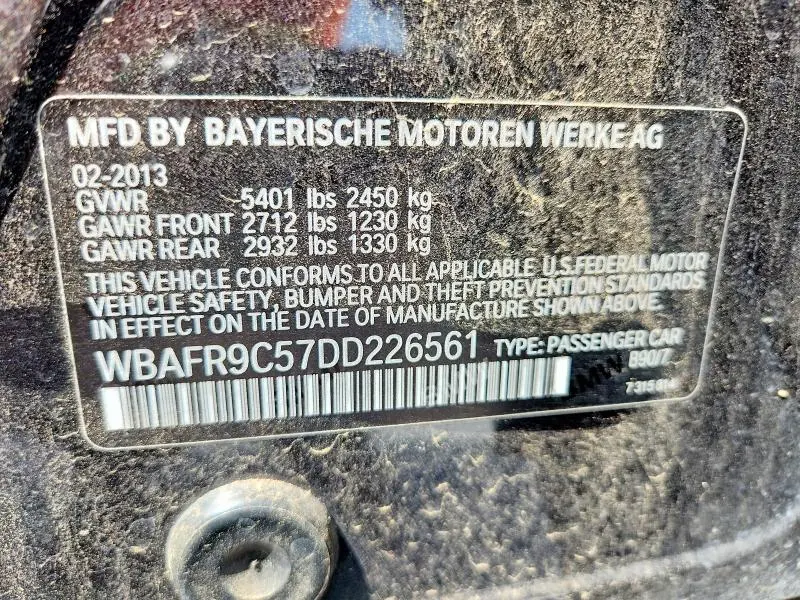 2013 BMW 550 I  
