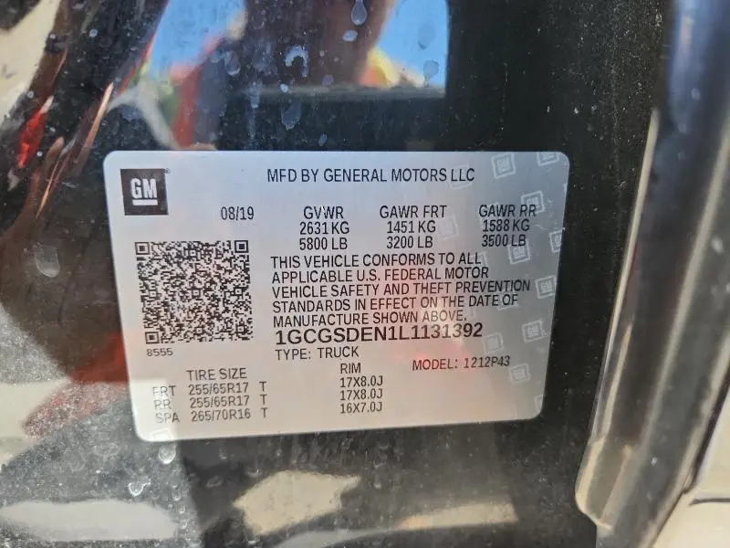 2020 CHEVROLET COLORADO Z71  