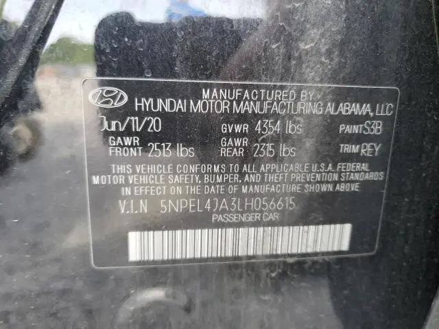 2020 HYUNDAI SONATA SEL  