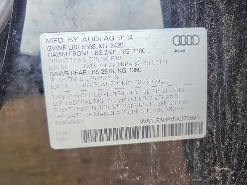 2014 AUDI Q5 PREMIUM PLUS  