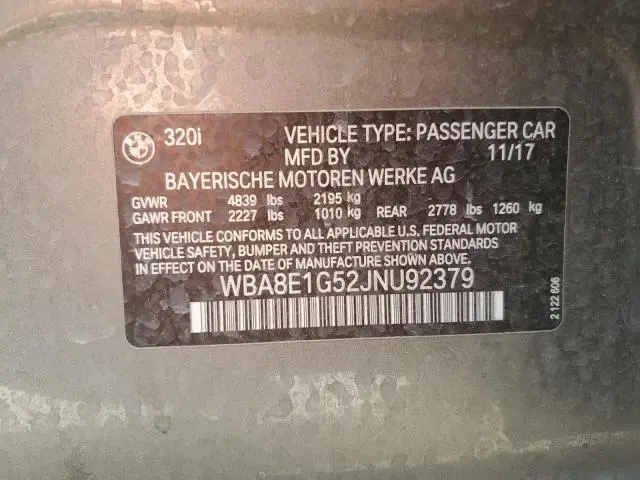 2018 BMW 320 I  