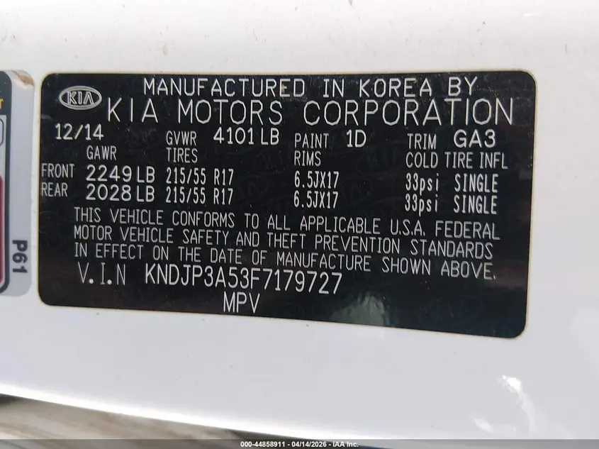 2015 KIA SOUL +