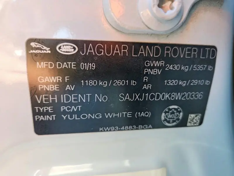 2019 JAGUAR XJ R - SPORT  
