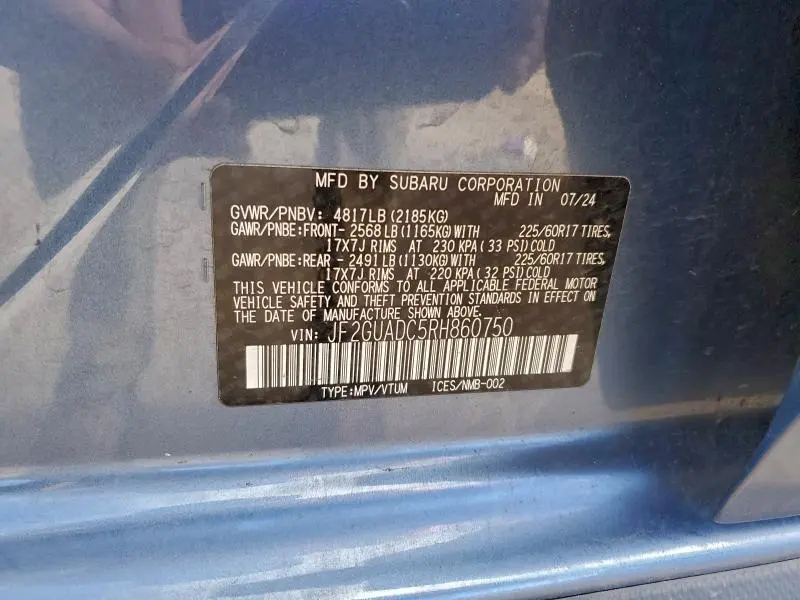 2024 SUBARU CROSSTREK PREMIUM  