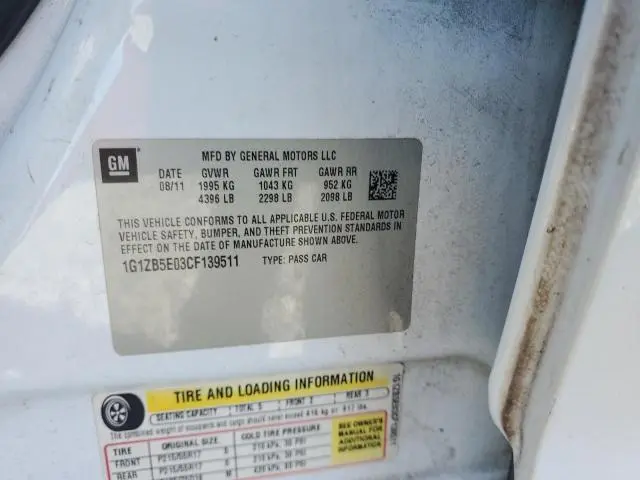 2012 CHEVROLET MALIBU LS  