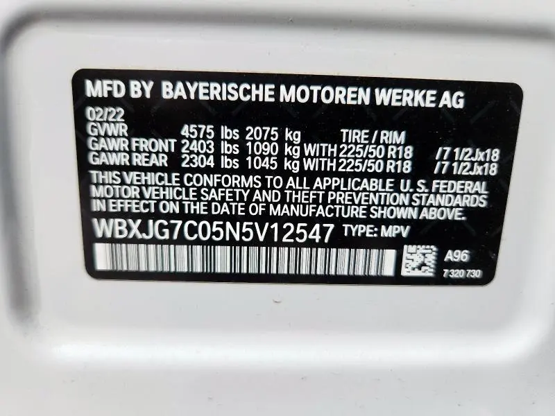 2022 BMW X1 SDRIVE28I  