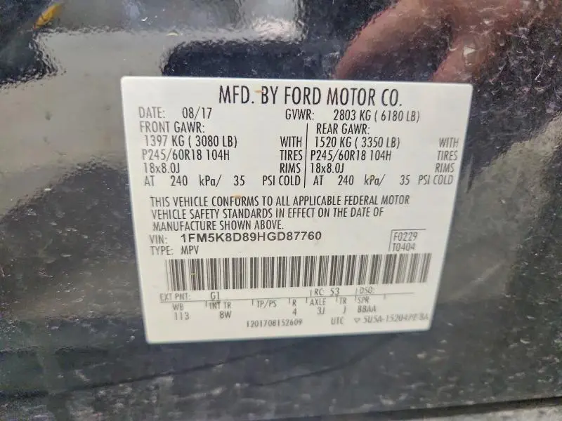 2017 FORD EXPLORER XLT  