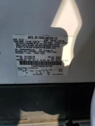 2013 FORD TAURUS LIMITED  