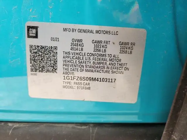 2021 CHEVROLET BOLT EV PREMIER  