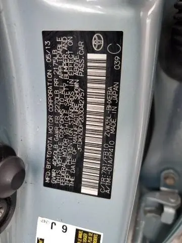 2013 TOYOTA PRIUS PLUG-IN   