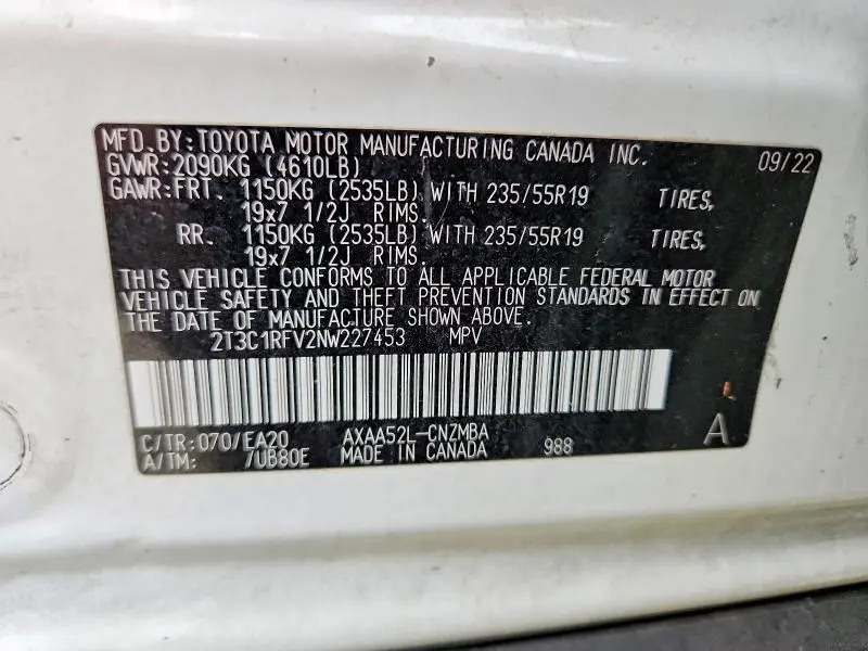 2022 TOYOTA RAV4 XLE PREMIUM  