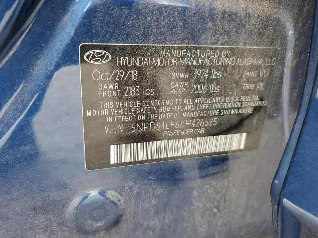 2019 HYUNDAI ELANTRA SEL