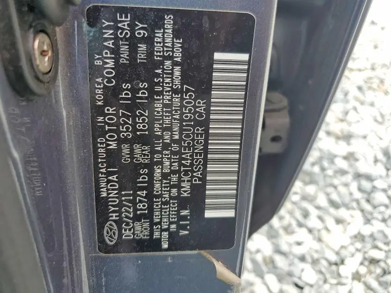 2012 HYUNDAI ACCENT GLS  