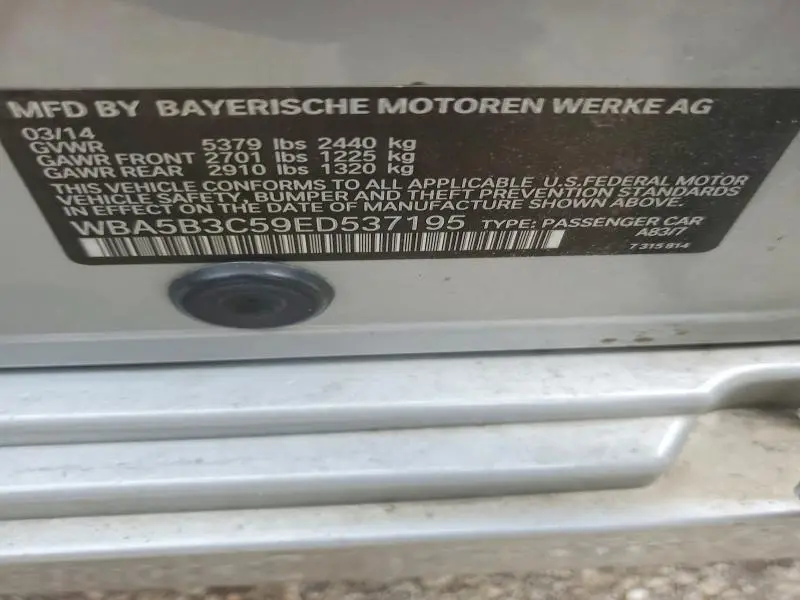 2014 BMW 535 XI  