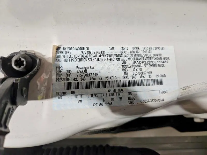 2013 FORD FOCUS TITANIUM  